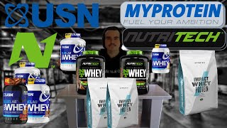*HONEST* Whey Protein Brands Review | NutriTech, USN, MyProtein | WHAT IS THE BEST PROTEIN POWDER