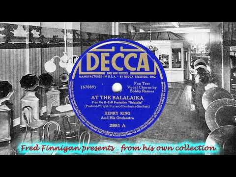 Henry King & His Orch(v Bobby Ramos) - At The Balalaika(1940)