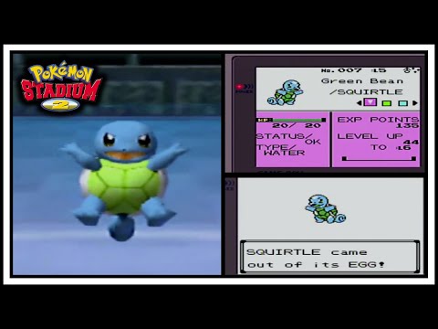 SHINY Squirtle LIVE Reaction in Pokemon Crystal | Pokemon Stadium 2 Shiny Squirtle