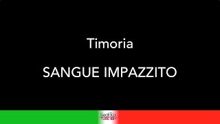 TIMORIA - SANGUE IMPAZZITO - KARAOKE - KARAOKE ITALIA TUBE - TESTO