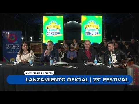 CONFERENCIA DE PRENSA Y LANZAMIENTO OFICIAL DEL 23° FESTIVAL NACIONAL DEL HUMOR Y LA CANCIÓN