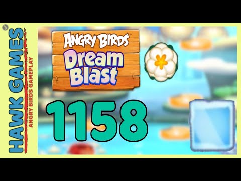 Angry Birds Dream Blast Level 1158 - Walkthrough, No Boosters