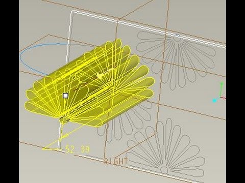 How to cut other features with a curve in ProE