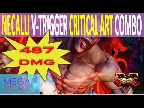 STREET FIGHTER V (BETA PHASE 3) Necalli 487 V-Trigger Cancel Critical Art COMBO