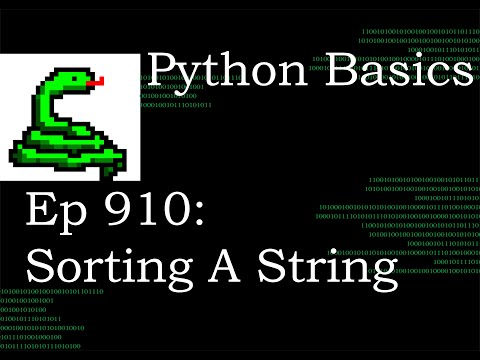Sort A String In Two Ways In Python