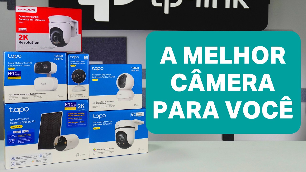 Miniatura da avaliação em vídeo de Câmera de Segurança Wi-Fi TP-Link Tapo C425 com Painel Solar Preto