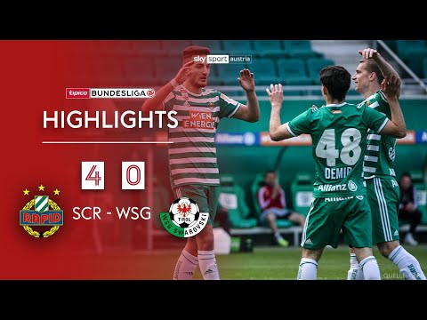 Tipico Bundesliga, 27. Runde: SK Rapid Wien - WSG Tirol 4:0