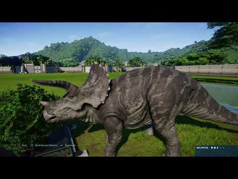 Jurassic World Evolution: (Modified) Triceratops vs Albertosaurus