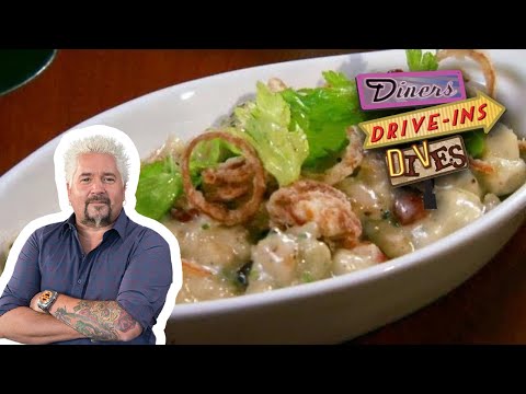 How to Make Clam Chowder GNOCCHI | Diners, Drive-ins and Dives with Guy Fieri | Food Network