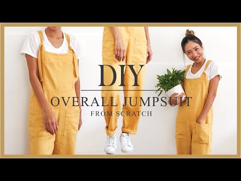 Diy Overall Jumpsuit From Scratch Step By Step Tutorial
