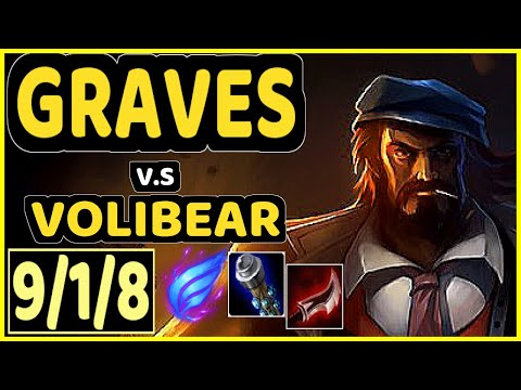 BLUERZOR (GRAVES) vs VOLIBEAR - 9/1/8 KDA JUNGLE CHALLENGER GAMEPLAY - EUW