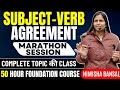 SUBJECT VERB AGREEMENT FULL TOPIC CONCEPT MARATHON CLASS ENGLISH GRAMMAR NIMISHA BANSAL