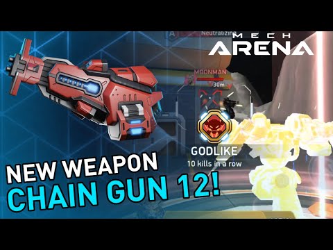 NEW Weapon CHAIN GUN 12! Can it be used aggresively? • Redd | Mech Arena