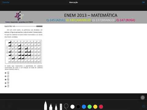ENEM 2013 Questão 145 - AZUL, 140 - AMARELO, 137 - BRANCO, 147 - ROSA