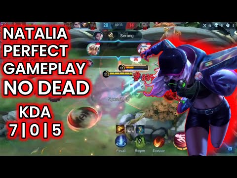 NATALIA PERFECT GAMEPLAY NO DEAD | BUILD NATALIA TERSAKIT 2021 | MOBILE LEGENDS