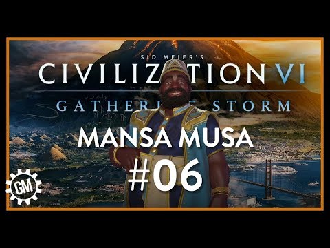 Let's Play Civilization 6: Gathering Storm - Deity - Mansa Musa part 6