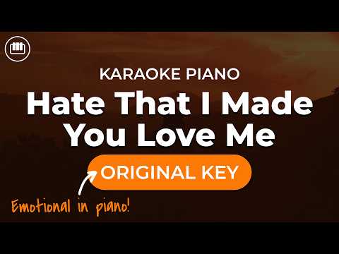 Ariana Grande - Hate That I Made You Love Me (HD Piano Karaoke with Lyrics) | Petal