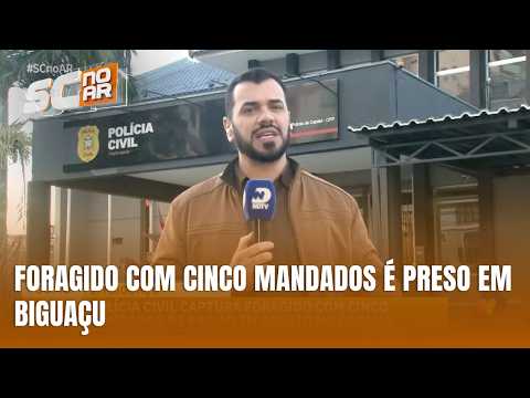 Foragido da Justiça do Paraná é capturado pela Polícia Civil em Biguaçu