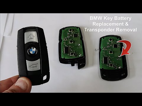 BMW Key Battery Replacement & Transponder Removal
