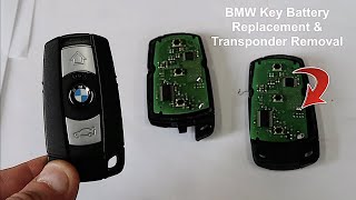 BMW Key Battery Replacement & Transponder Removal