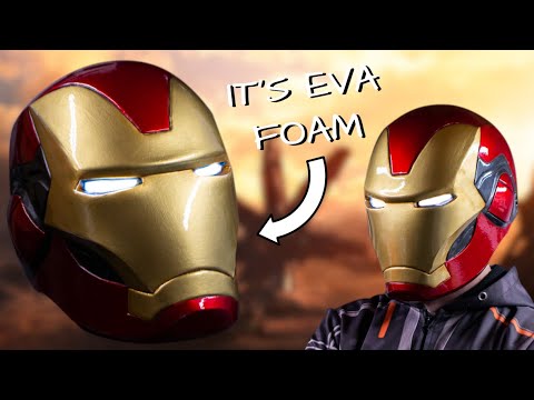 Make Your Own IRON MAN MK85 Helmet Out Of EVA Foam | With Templates