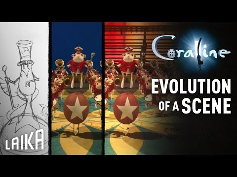 Evolution of a Scene: ”Other Bobinsky’s Jumping Mouse Circus“ – Coraline | LAIKA Studios