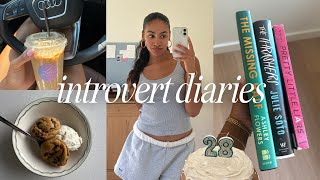 INTROVERT DIARIES | birthday gift haul, brown butter chocolate chip cookies, new books, day at home