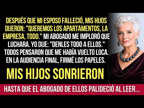 Di A Los Hijos Codiciosos Exactamente Lo Que Querían. El Abogado De Ellos Leyó Una Frase Y Congeló..