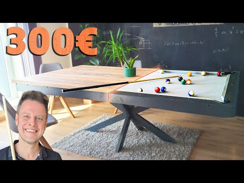 Billard- UND Esstisch selber bauen für 300 statt 5000 Euro - DIY mit @Konterholz