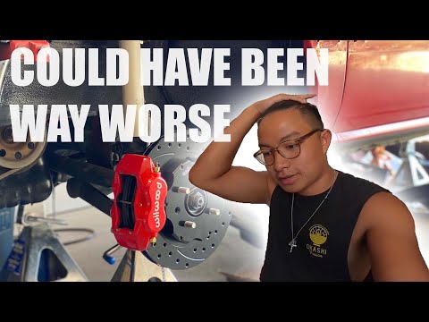 Wilwood Brake Kit Install ALMOST GONE WRONG | OLD HONDA Civic Si