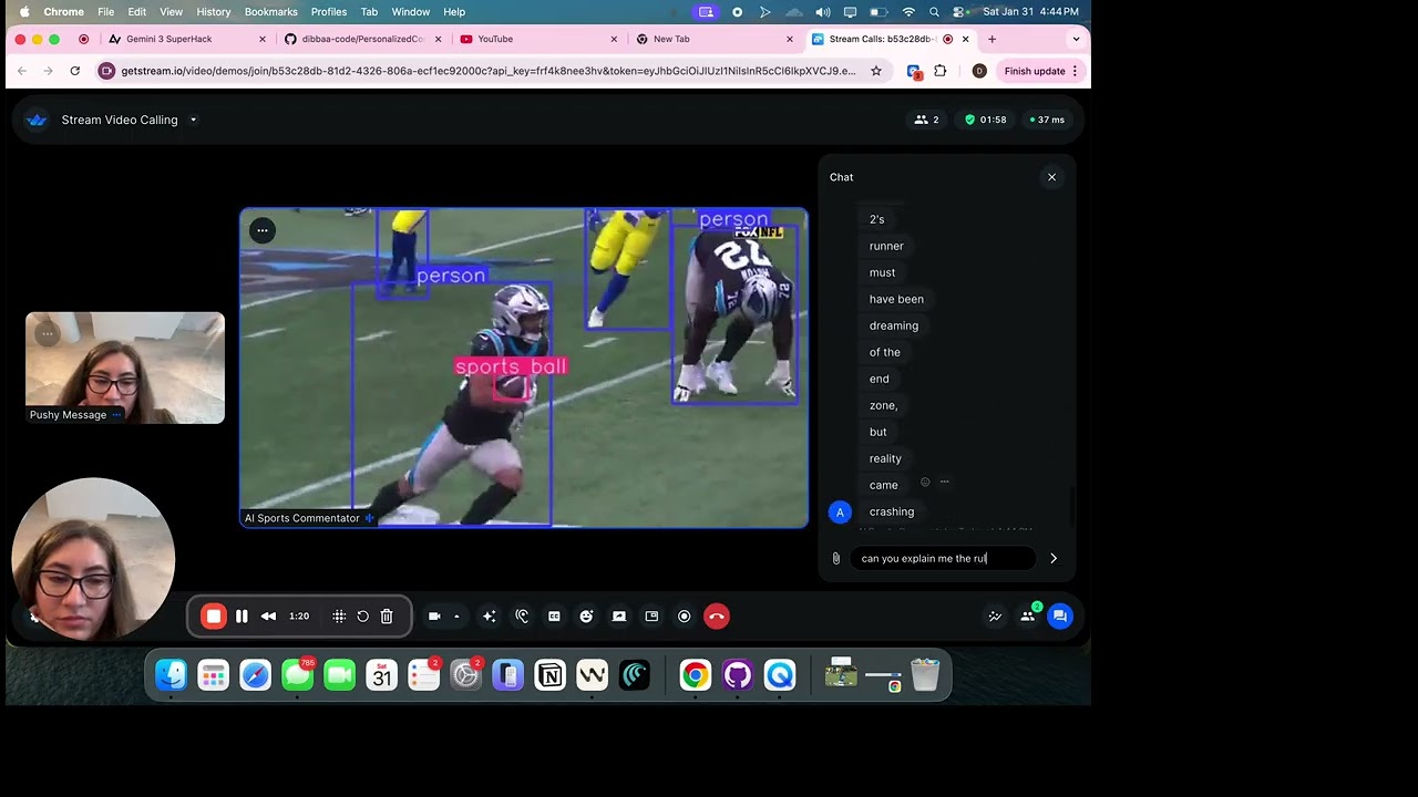 Personalized AI Sports Live Stream Commentator project preview