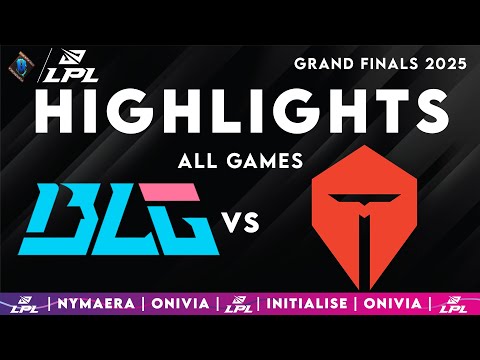 BLG vs TES Highlights ALL GAMES | LPL GRAND FINALS 2025 | Bilibili Gaming vs Top Esports by Onivia