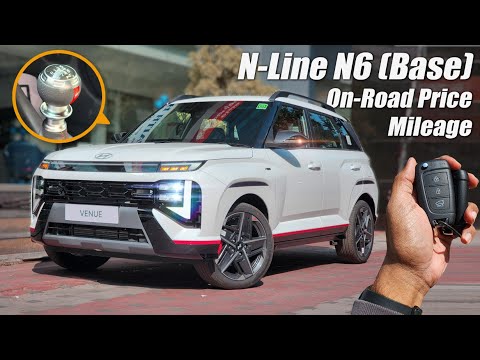 Hyundai Venue N-Line Base N6 with On-Road Price List, Exhaust Sound & mileage
