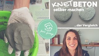 Knetbeton selber herstellen - Rezept - Vergleich - Kreativ Beton -  Beton selber