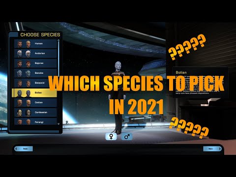 Creating a New Character in Star Trek Online 2021 - All Starfleet Species Buffs