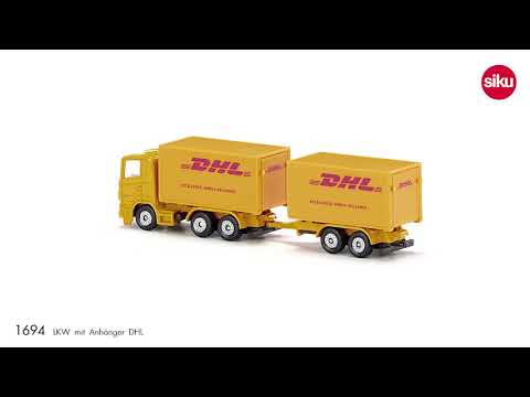 siku 1694 LKW mit Anhänger DHL