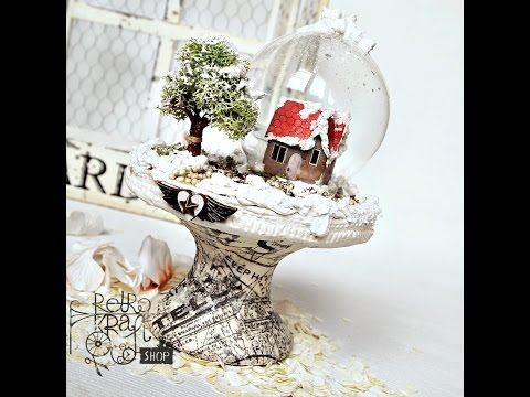 Winter is coming - scene with glass orb