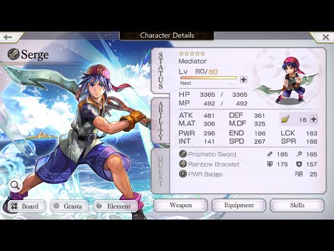 Another Eden 2.10.200 AE/Chrono Cross Symphony Complex Dream Serge 5* Review, Skills & Gameplay!