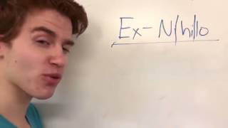 Ex-Nihilo // Name Pronunciation Video by Professor Hafner // 2017