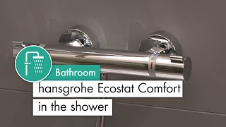 Hansgrohe Ecostat Comfort douchethermostaat Comfort opbouw mat zwart