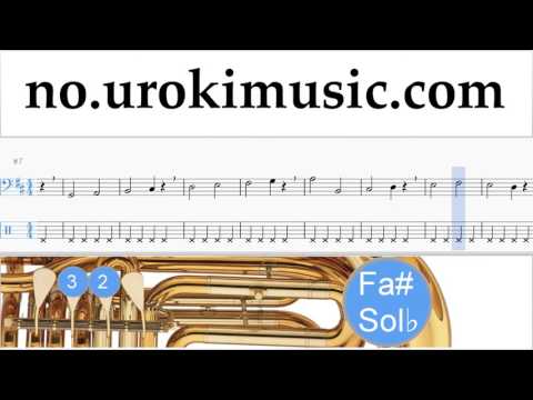 Tuba Kurs The Chainsmokers & Coldplay - Something Just Like This Trening Studie Del 1 øvelser um