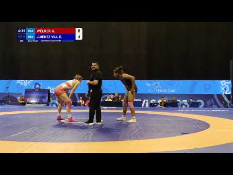 WW 76KG Semi Final | Kylie Welker (Usa) Vs Edna Jimenez (Mex) | U23 World Championship 2025