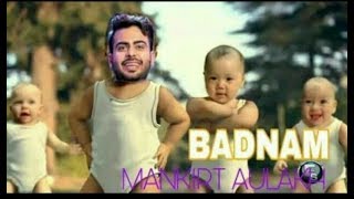 Badnam 2 baby funny video || Ft.Mankirt Aulakh || Badnam full song | Speed Records | New Crtoon song