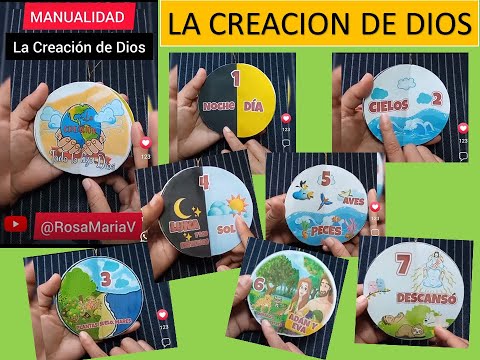 Craft from the Days of God's Creation for Christian Children @RosaMariaV #bibleclasses