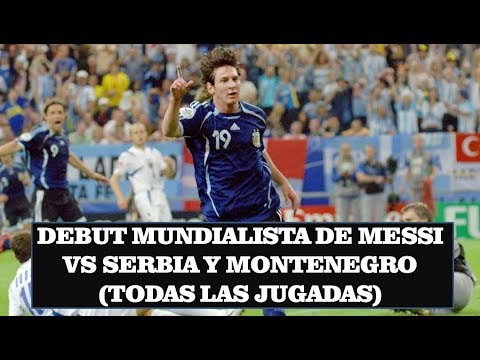 Messi vs Serbia y Montenegro 2006 ●Debut mundial - Todas las jugadas●