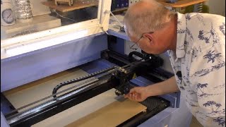 100 Watt laser 4TH Axis jig set up for engraving glass