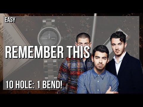 How to play Remember This by Jonas Brothers on Diatonic Harmonica 10 Holes (Tutorial)