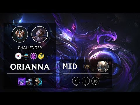 Orianna Mid vs Pantheon - KR Challenger Patch 10.5