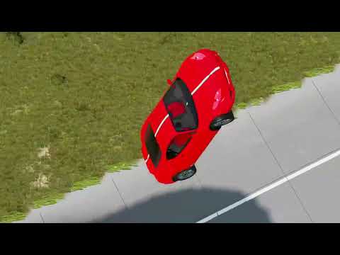 cars vs giant bulge - beamng.drive - car
