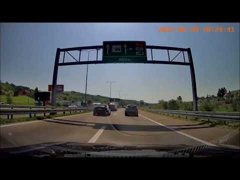 Belgrade - Kragujevac, via Batočina, highway E-75, Driving in Serbia 2023